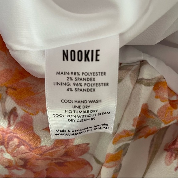 New! Nookie Utopia White Orange Floral Print Jumpsuit - 37699 - Picture 14 of 14